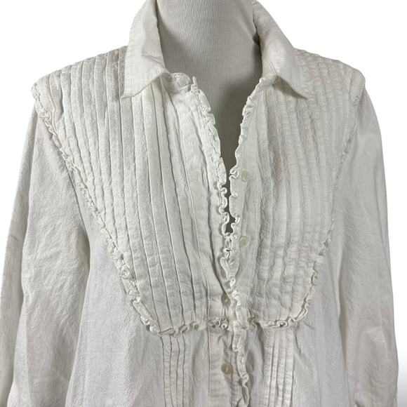 Free People Cherry Mini Dress in Optic White Large Western Bohemian - Picture 8 of 15